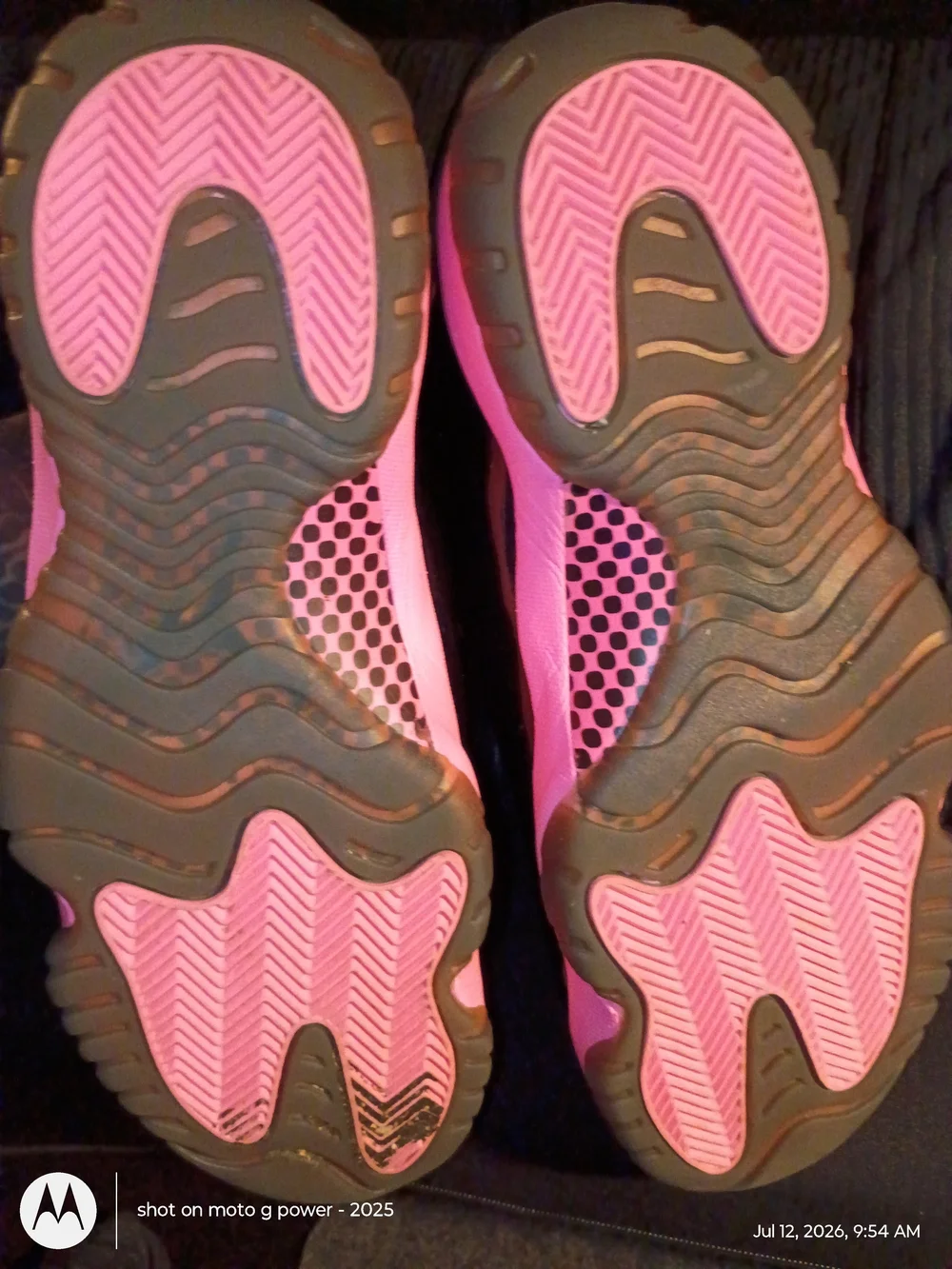 Pink and Black Low-Top Sneakers Jordan 11s